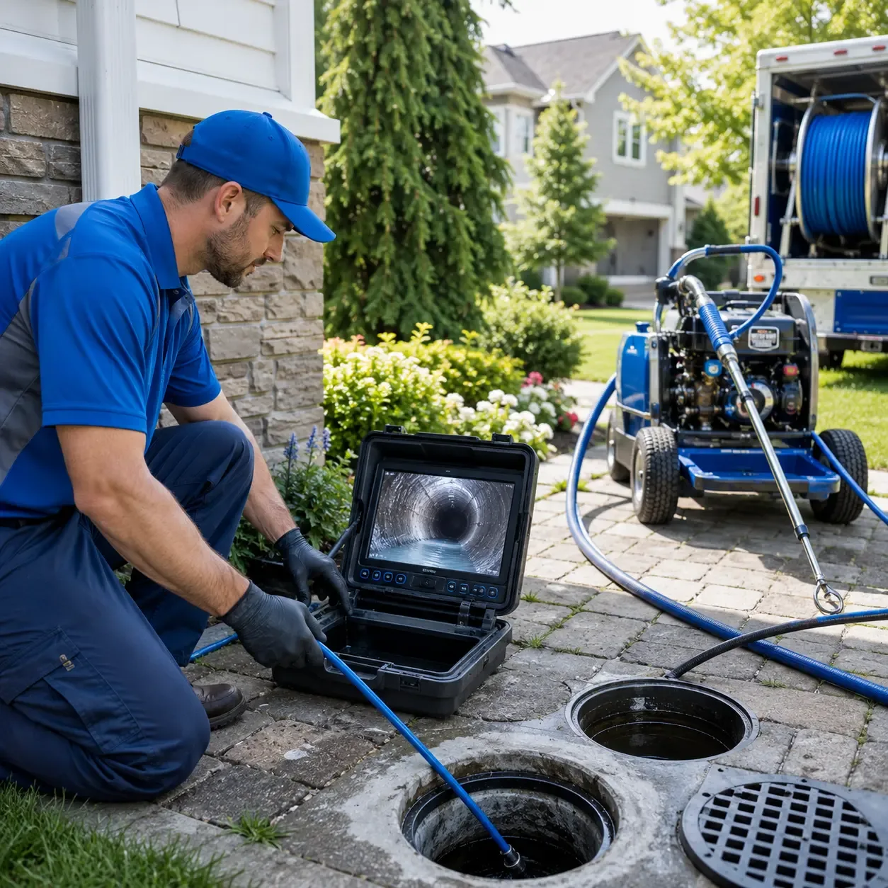 Outdoor drain cleaning professionals serving Pocono Pines, PA